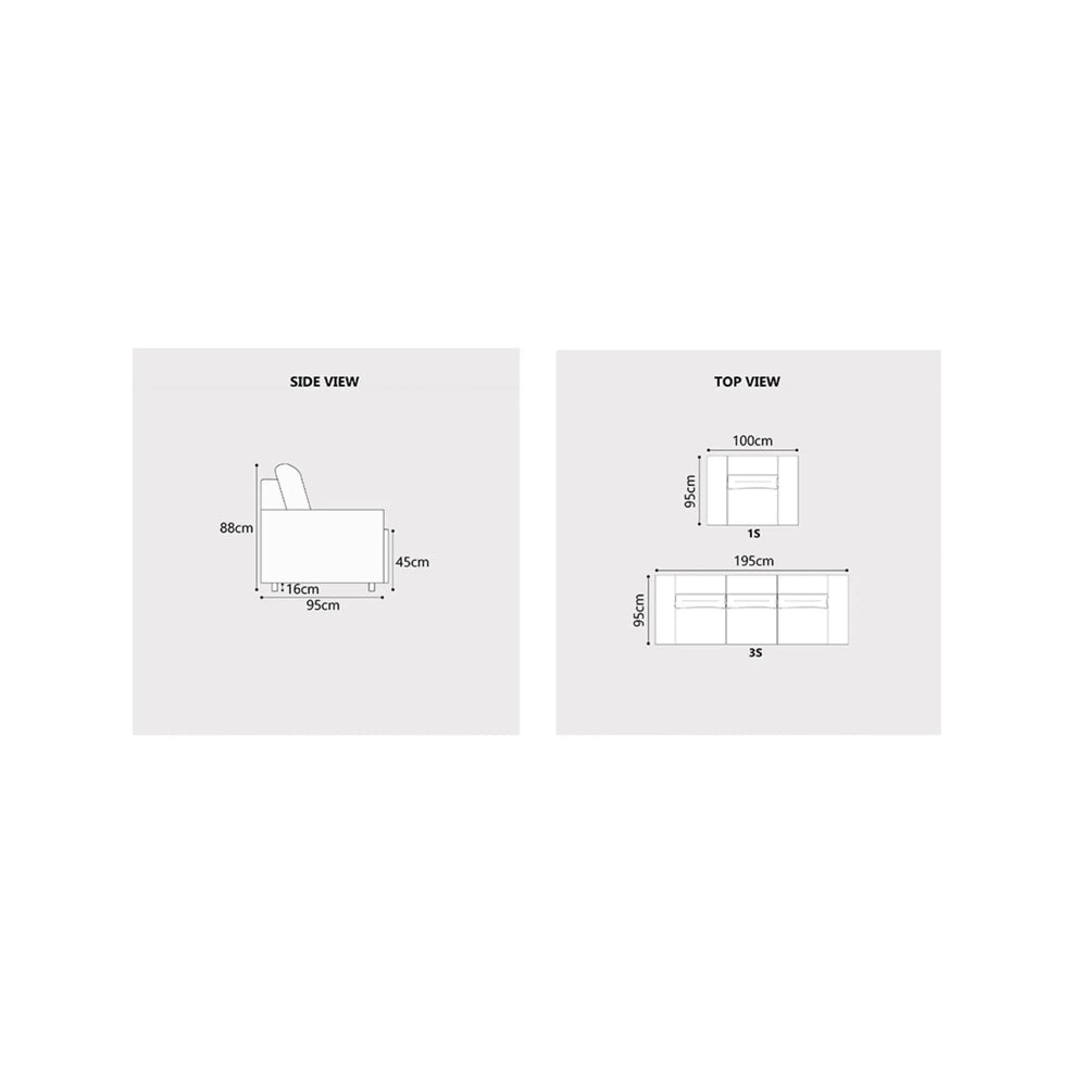 Auren Fabric Sofa (Pet Friendly & Easy Clean) - Esteller