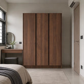 Calvona 3 Door Wooden Wardrobe (4ft)