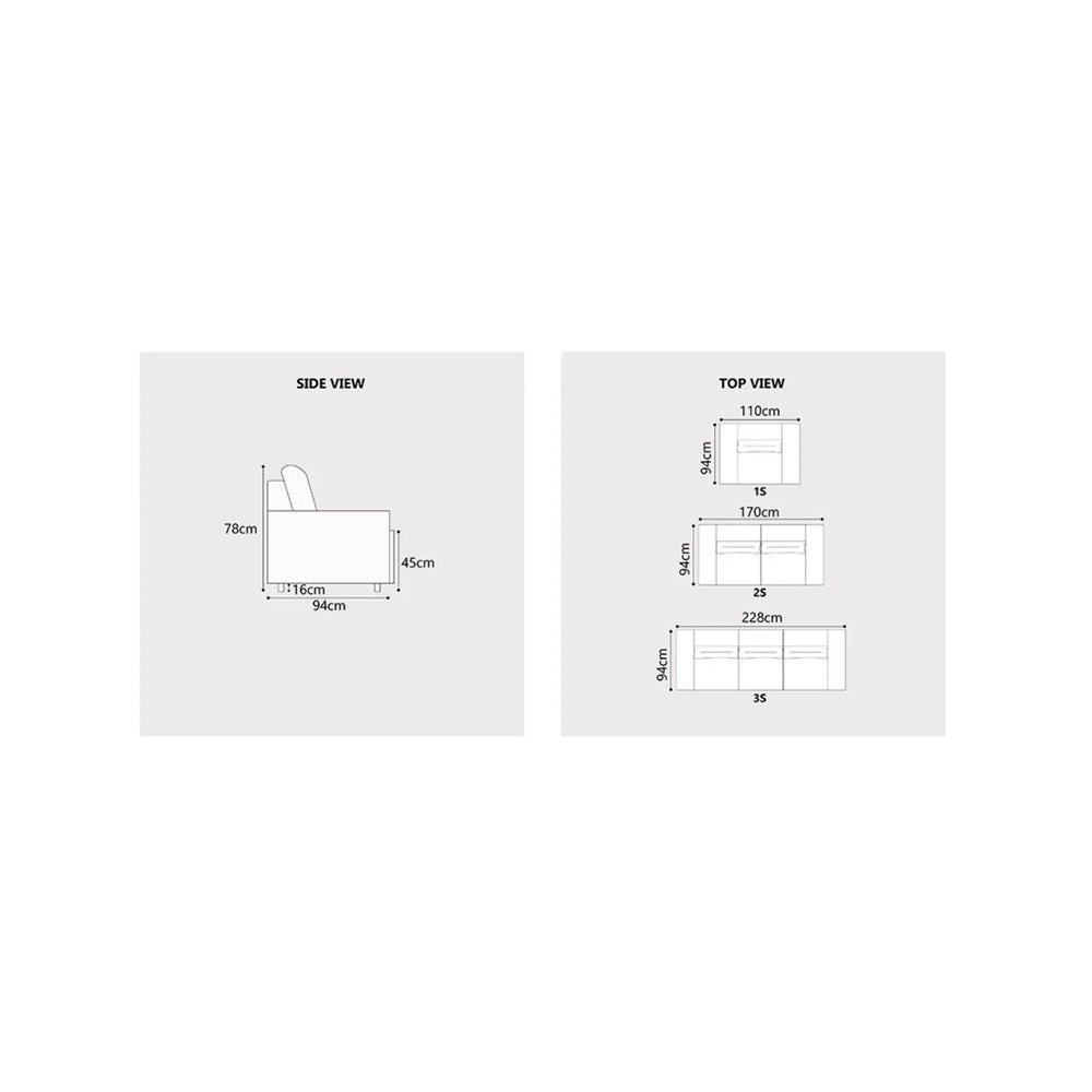 Rovan Fabric Sofa (Pet Friendly & Easy Clean) - Esteller