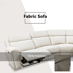 Enricus Fabric Adjustable Headrest Recliner Corner Sofa (Pet Friendly & Easy Clean) - Esteller
