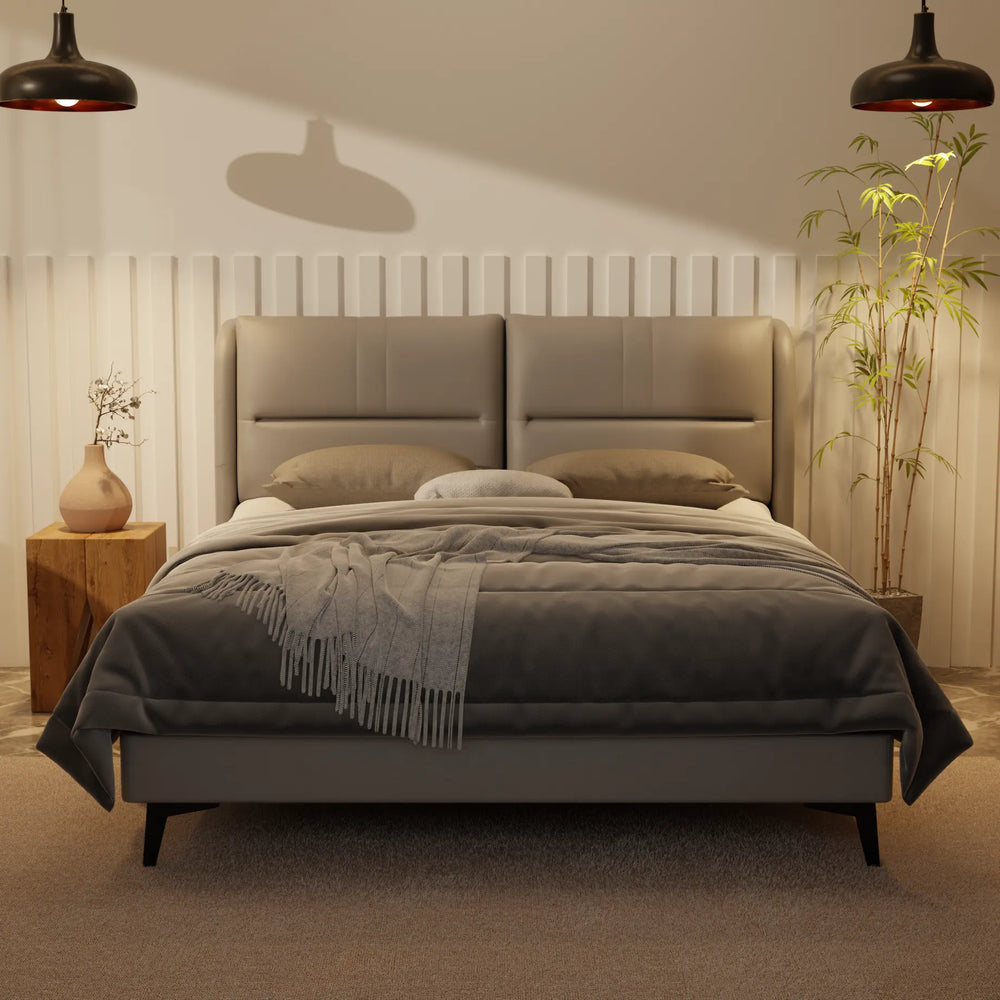 Linqe Genuine Leather Divan Bed Frame XYXBED