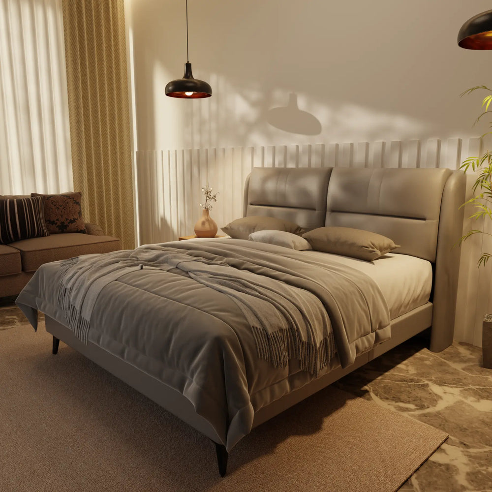 Linqe Genuine Leather Divan Bed Frame XYXBED