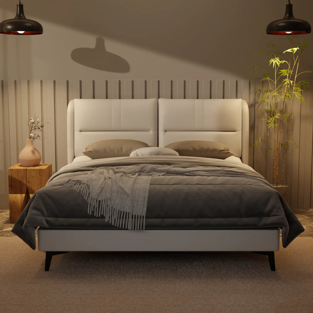 Linqe Genuine Leather Divan Bed Frame XYXBED