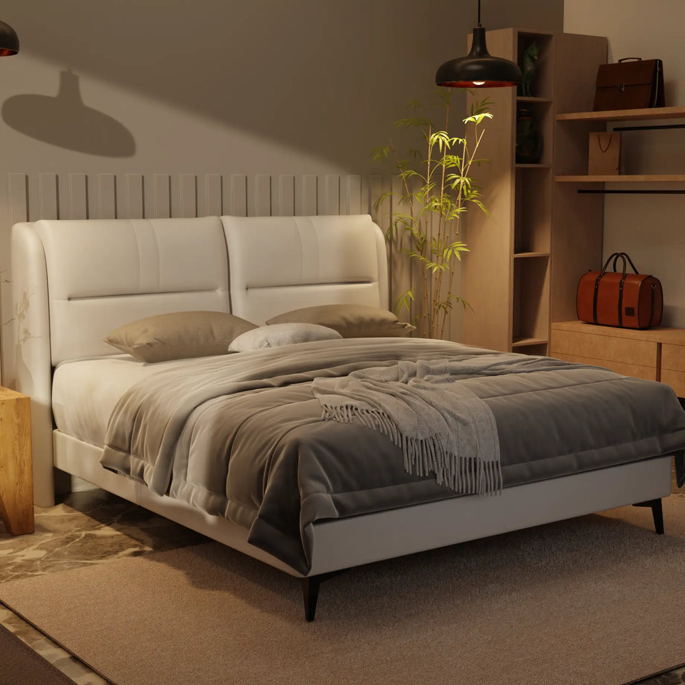 Linqe Genuine Leather Divan Bed Frame XYXBED
