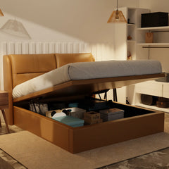 Linqe Genuine Leather Storage Bed (Gas Lift) XYXBED
