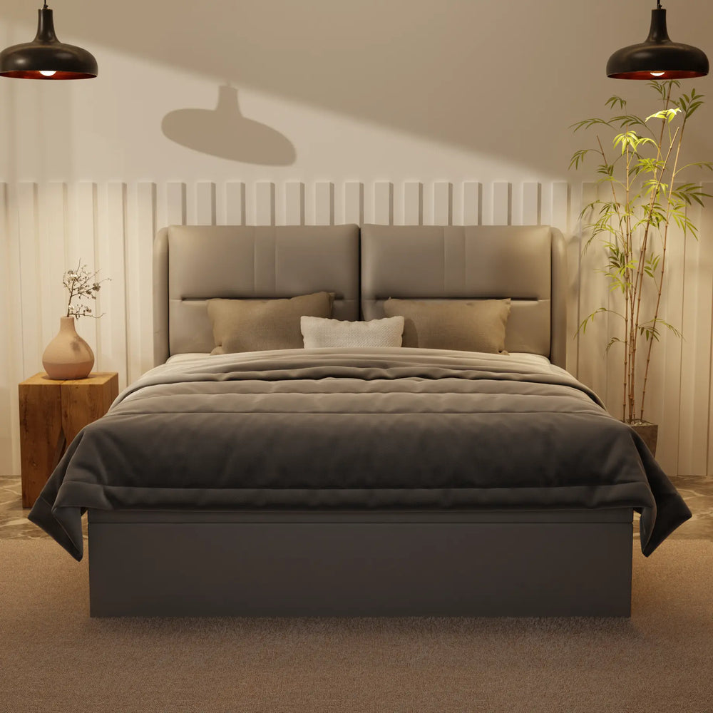 Linqe Genuine Leather Storage Bed (Gas Lift) XYXBED