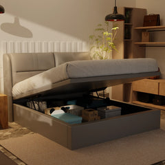Linqe Genuine Leather Storage Bed (Gas Lift) XYXBED