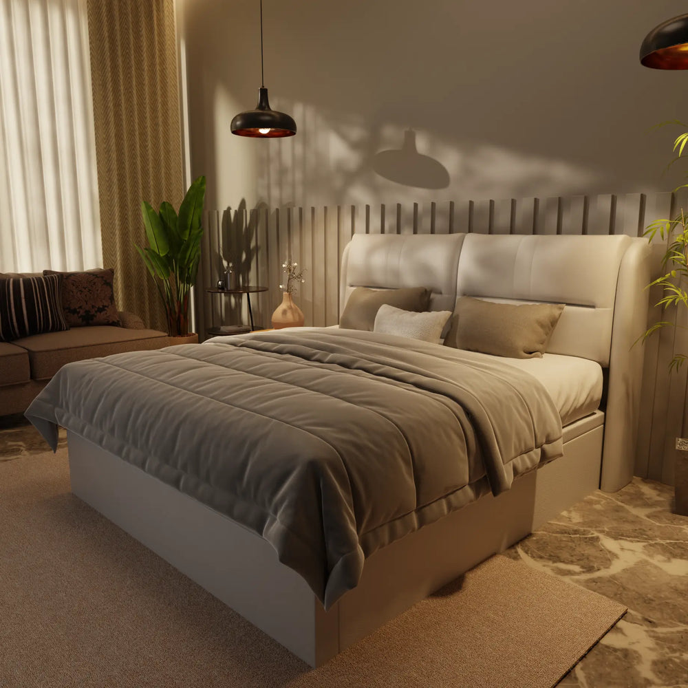 Linqe Genuine Leather Storage Bed (Gas Lift) XYXBED