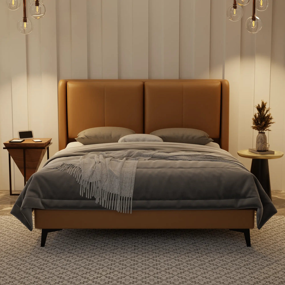 Grenne Genuine Leather Divan Bed Frame XYXBED