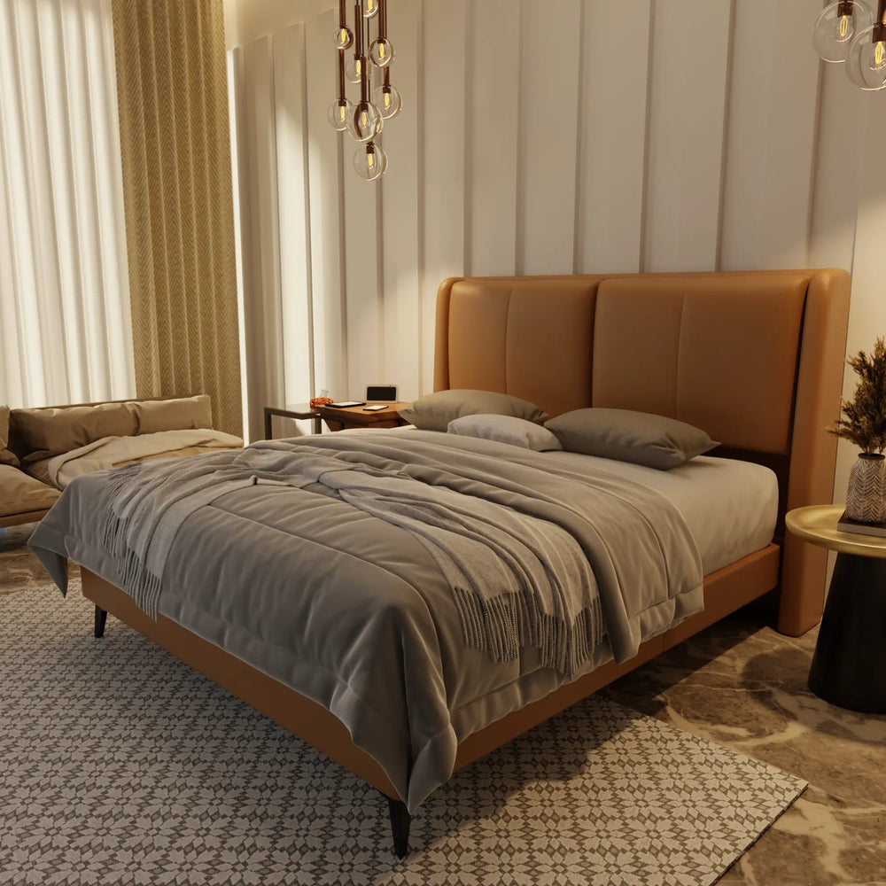 Grenne Genuine Leather Divan Bed Frame XYXBED