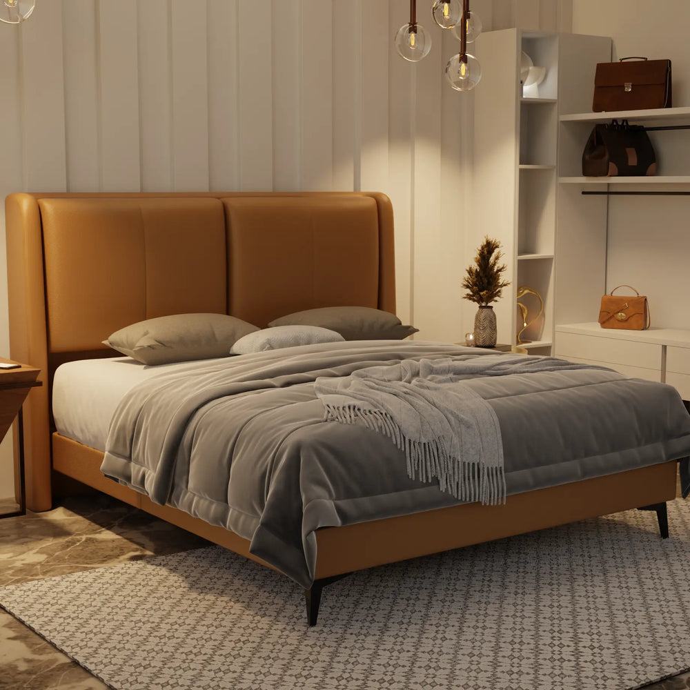 Grenne Genuine Leather Divan Bed Frame XYXBED