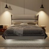 Kimble Genuine Leather Floating Bed Frame (With LED) XYXBED