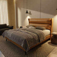 Kimble Genuine Leather Divan Bed Frame XYXBED