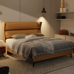 Kimble Genuine Leather Divan Bed Frame XYXBED