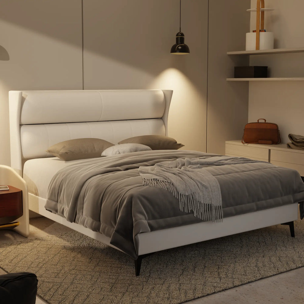 Kimble Genuine Leather Divan Bed Frame XYXBED