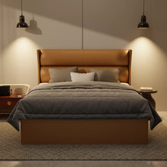 Kimble Genuine Leather Storage Bed (Gas Lift) XYXBED