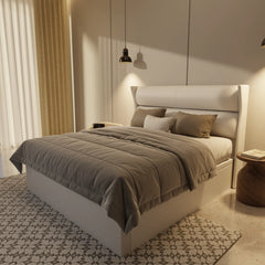 Kimble Genuine Leather Storage Bed (Gas Lift) XYXBED