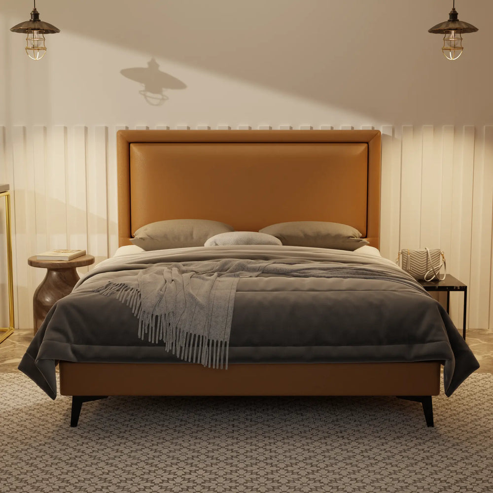 Jinny Genuine Leather Divan Bed Frame XYXBED