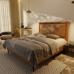 Jinny Genuine Leather Divan Bed Frame XYXBED