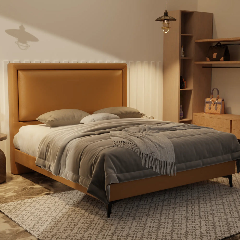Jinny Genuine Leather Divan Bed Frame XYXBED