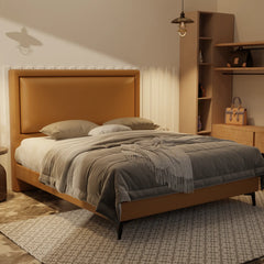 Jinny Genuine Leather Divan Bed Frame XYXBED