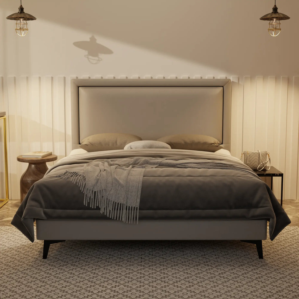 Jinny Genuine Leather Divan Bed Frame XYXBED