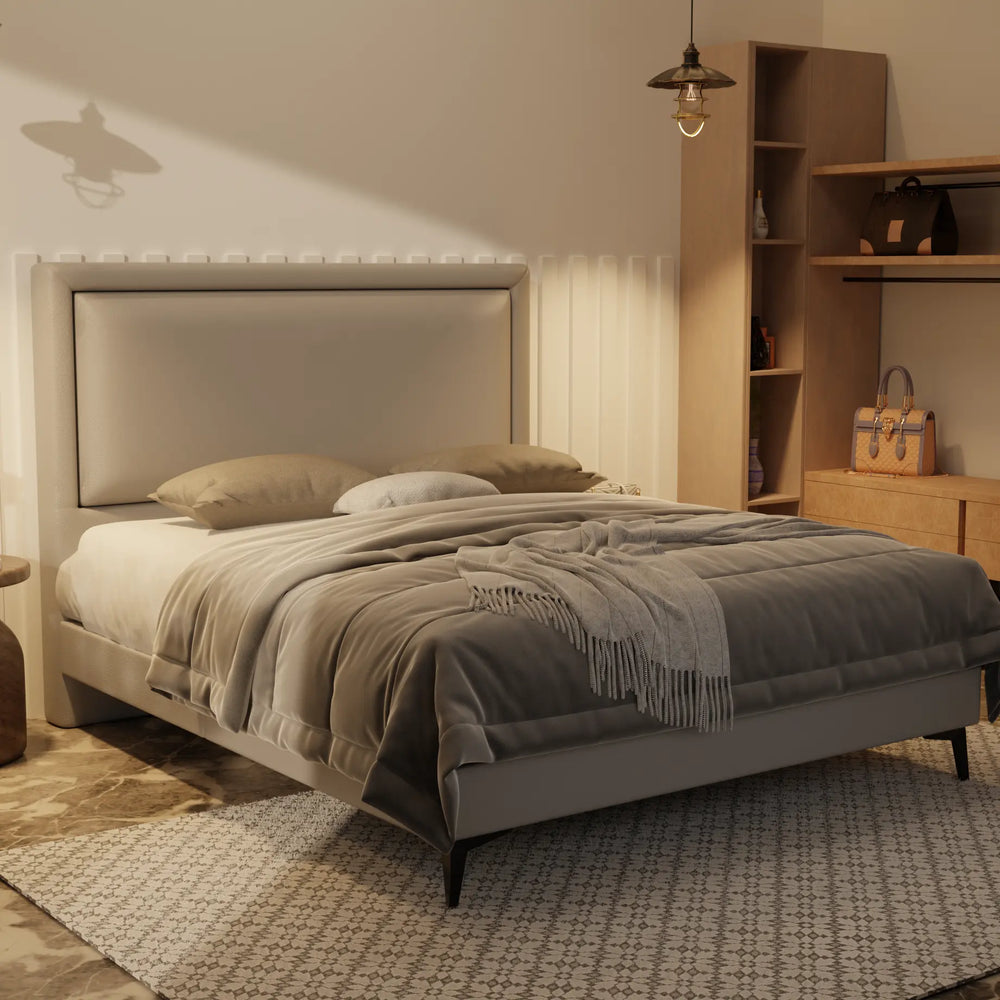 Jinny Genuine Leather Divan Bed Frame XYXBED