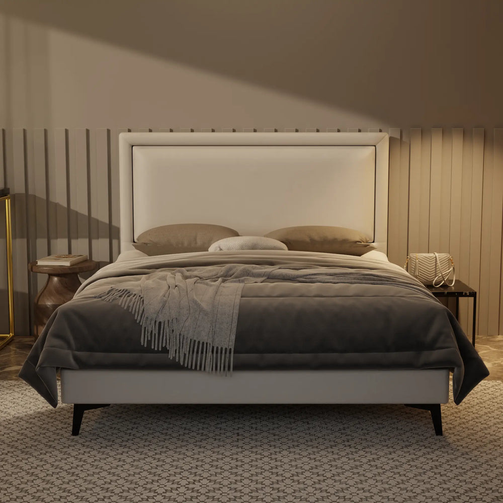 Jinny Genuine Leather Divan Bed Frame XYXBED