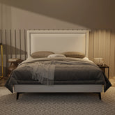 Jinny Genuine Leather Divan Bed Frame XYXBED