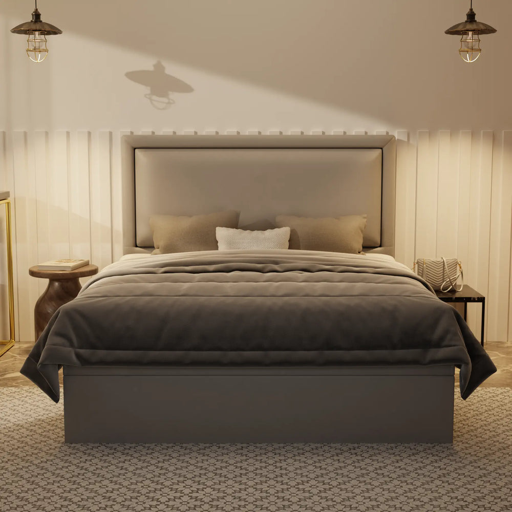 Jinny Genuine Leather Storage Bed (Gas Lift) XYXBED