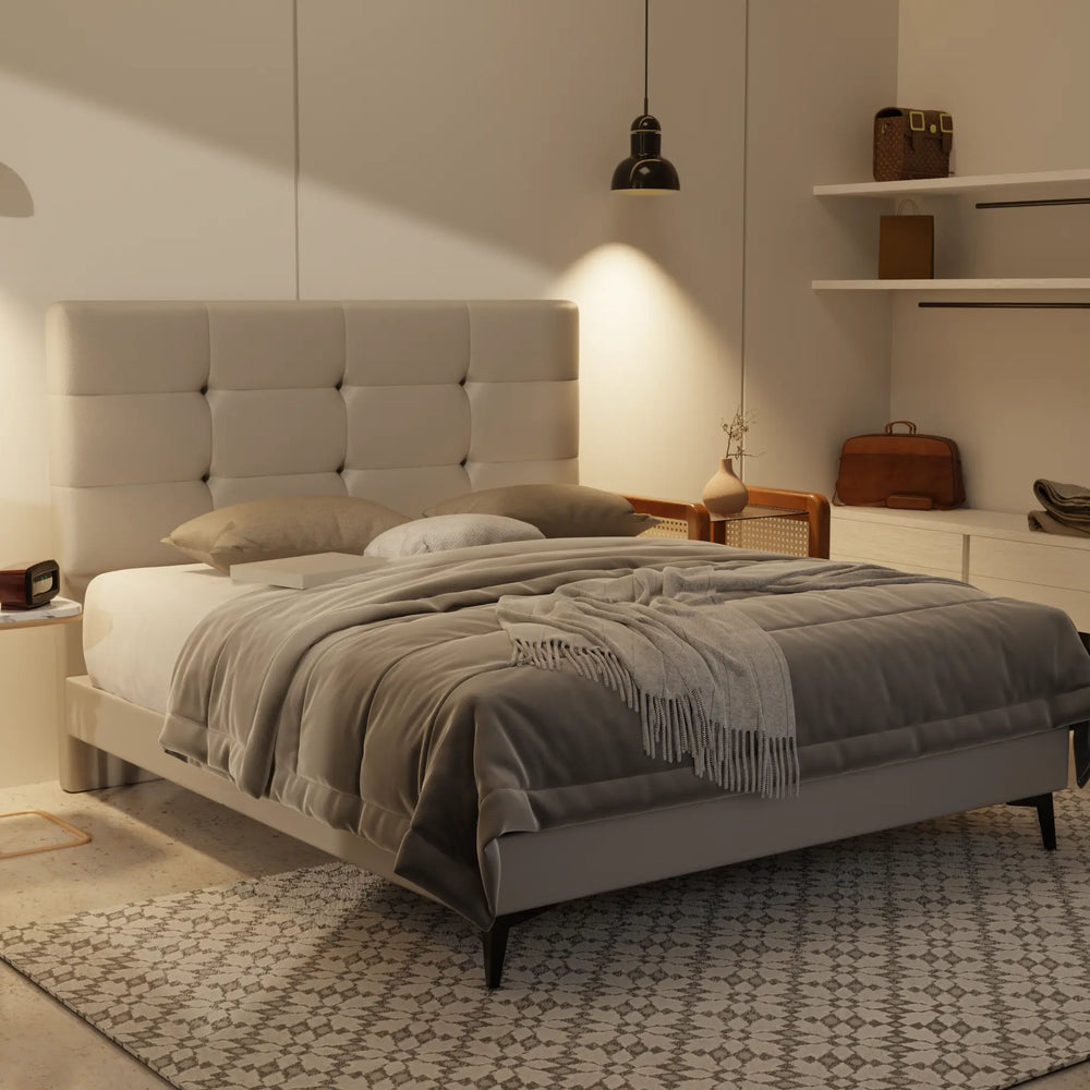Rachelle Genuine Leather Divan Bed Frame XYXBED