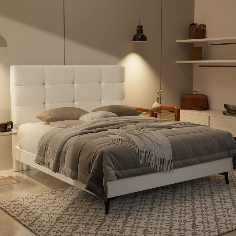 Rachelle Genuine Leather Divan Bed Frame XYXBED