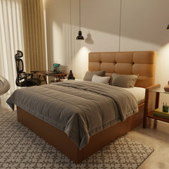 Rachelle Genuine Leather Storage Bed (Gas Lift) XYXBED