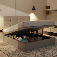 Rachelle Genuine Leather Storage Bed (Gas Lift) XYXBED