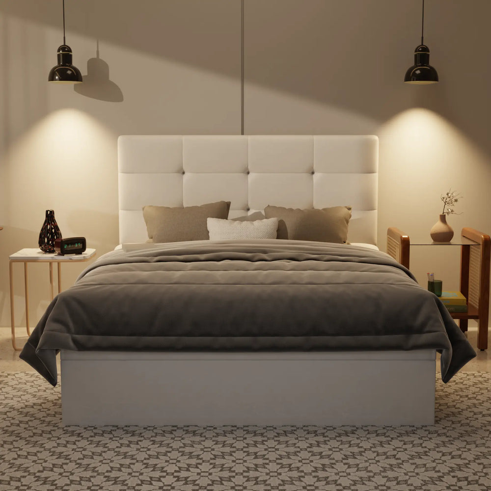 Rachelle Genuine Leather Storage Bed (Gas Lift) XYXBED