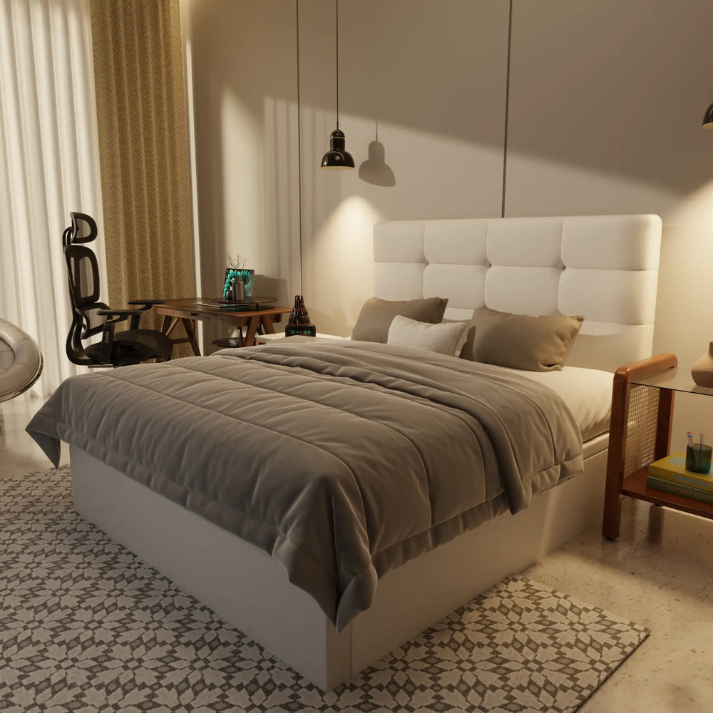 Rachelle Genuine Leather Storage Bed (Gas Lift) XYXBED