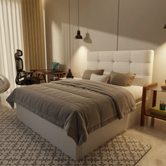 Rachelle Genuine Leather Storage Bed (Gas Lift) XYXBED