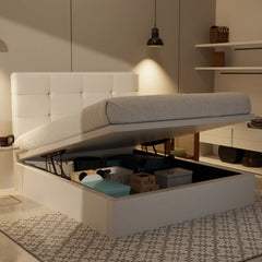 Rachelle Genuine Leather Storage Bed (Gas Lift) XYXBED