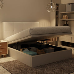 Koane Genuine Leather Storage Bed (Gas Lift) XYXBED