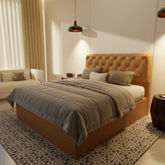Wimble Genuine Leather Storage Bed (Gas Lift) XYXBED