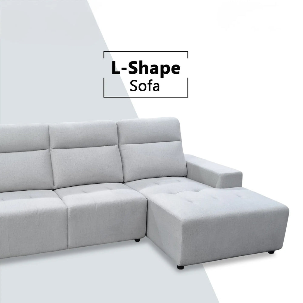 Brivan Fabric L-Shaped Sofa (Pet Friendly & Easy Clean) - Esteller