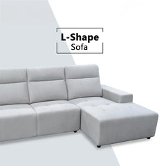 Brivan Fabric L-Shaped Sofa (Pet Friendly & Easy Clean) - Esteller