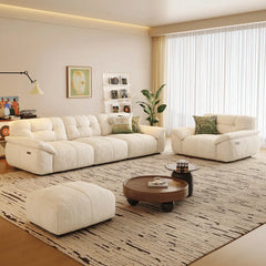 Lorenza Fabric Recliner Sofa (Water Repellent) - Esteller