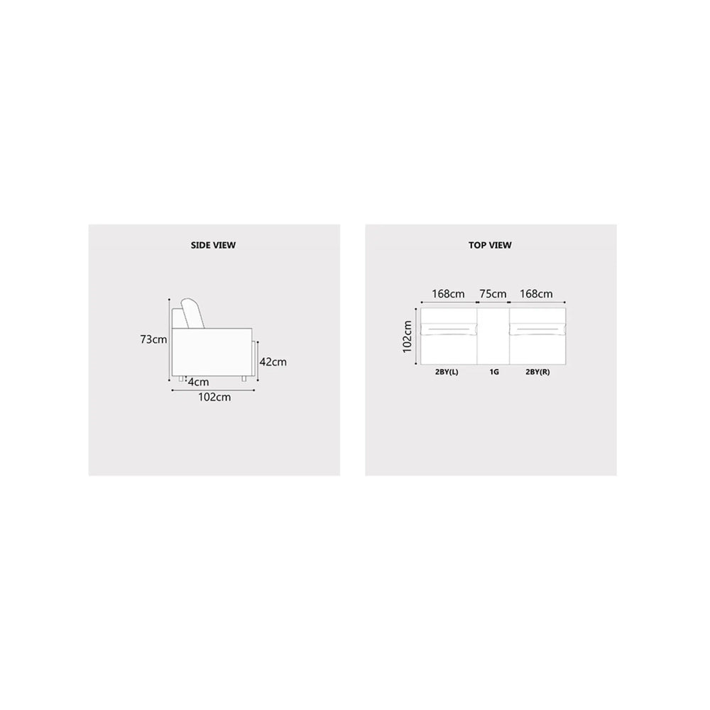 Taviel Fabric Sectional Sofa (Pet Friendly & Easy Clean) - Esteller