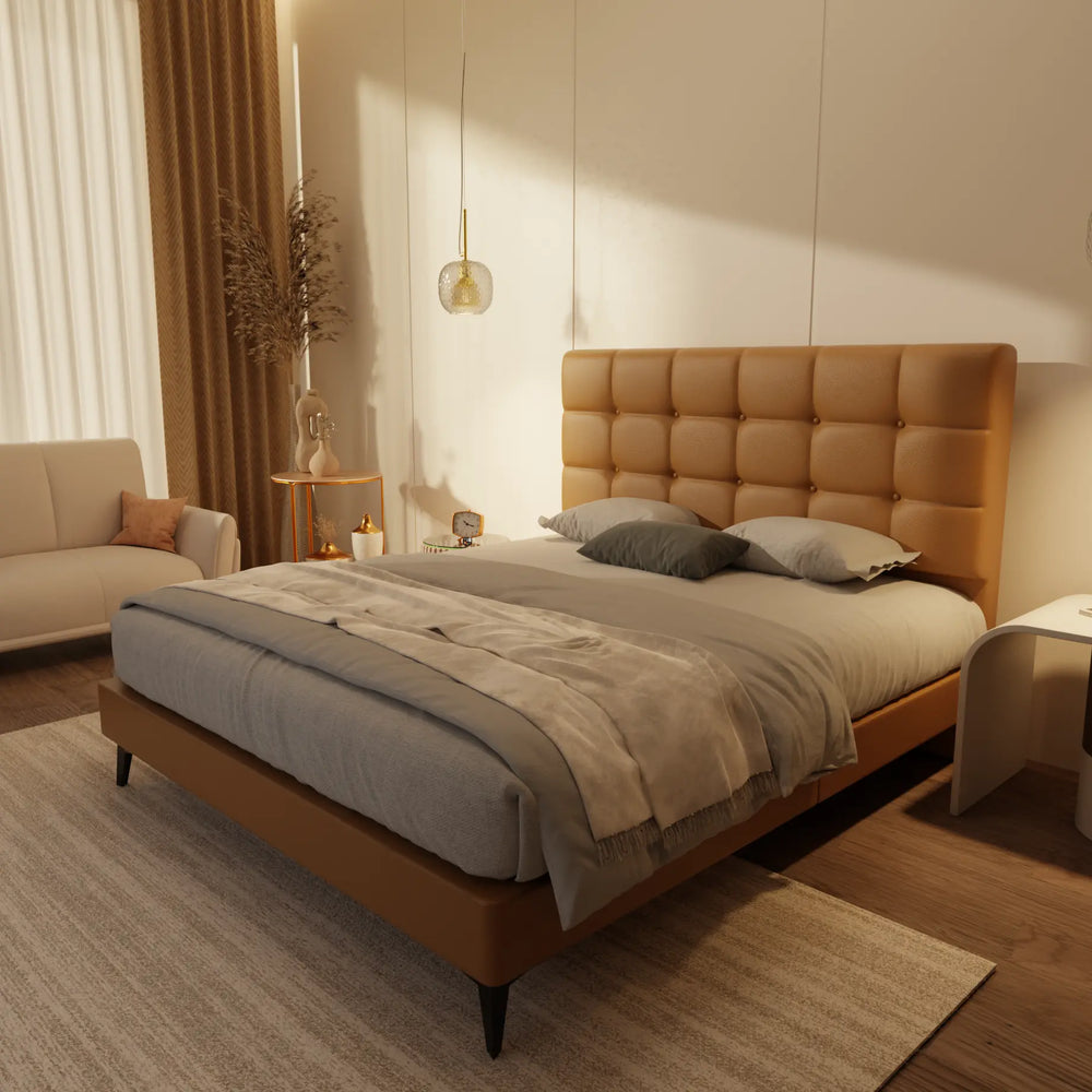 Mancine Genuine Leather Divan Bed Frame XYXBED