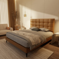 Mancine Genuine Leather Divan Bed Frame XYXBED