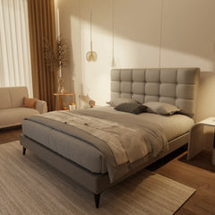Mancine Genuine Leather Divan Bed Frame XYXBED