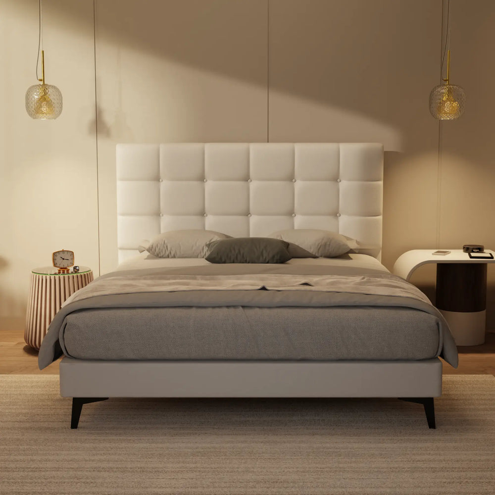 Mancine Genuine Leather Divan Bed Frame XYXBED