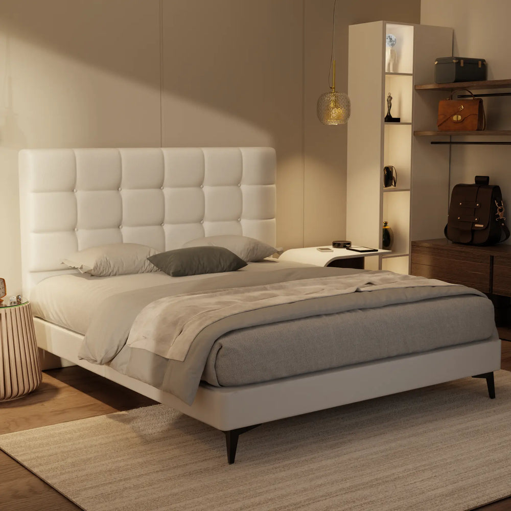 Mancine Genuine Leather Divan Bed Frame XYXBED