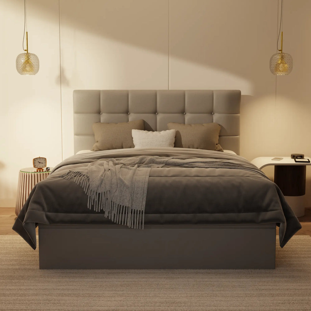 Mancine Genuine Leather Storage Bed (Gas Lift) XYXBED